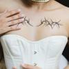 Brombeer-Totem Tattoo-Aufkleber, Wasserdicht Sexy Persönlichkeit Spice Girl, Unterer Rücken und Brust Tattoo-Aufkleber