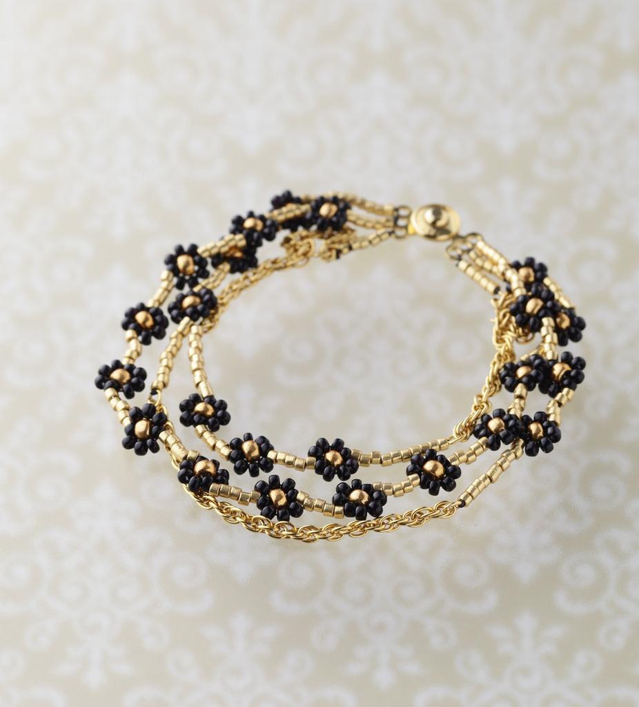 MIYUKI Bead Kit Daisy Chain Triple Bracelet Daisy Daisy SPK-1