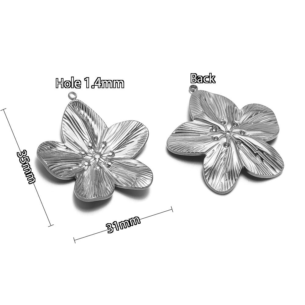 5Pcs Stainles Steel Face Sun Flower Gold Charms for DIY Hiphop Necklace Pendants Supplies Jewelry Findings Women Earrings Making