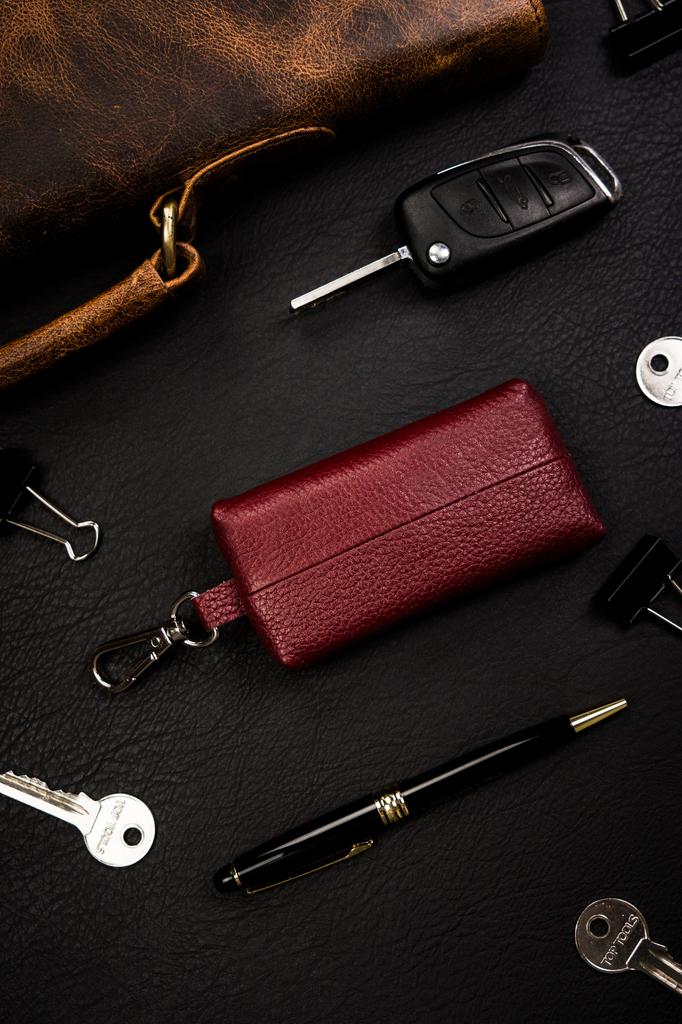 Leather Key Case SKL-001-NDM-6035 Burgundy