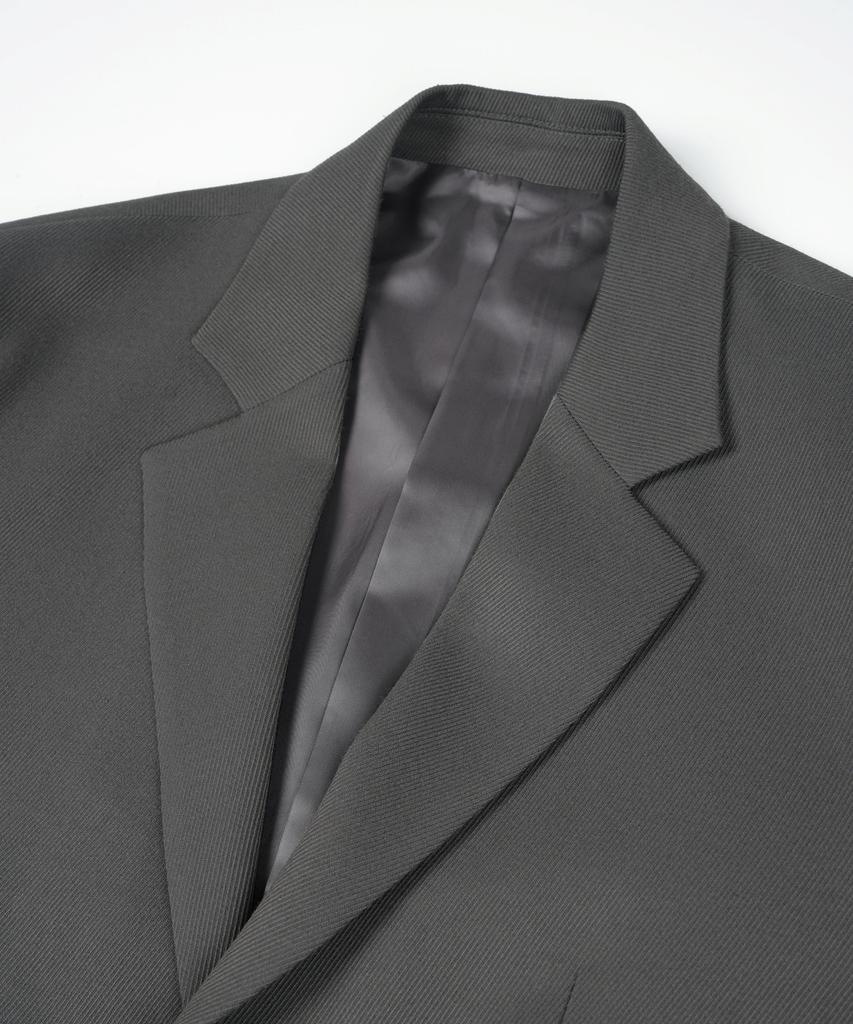 Birbante Twill Setup Blazer Jacket - Grey
