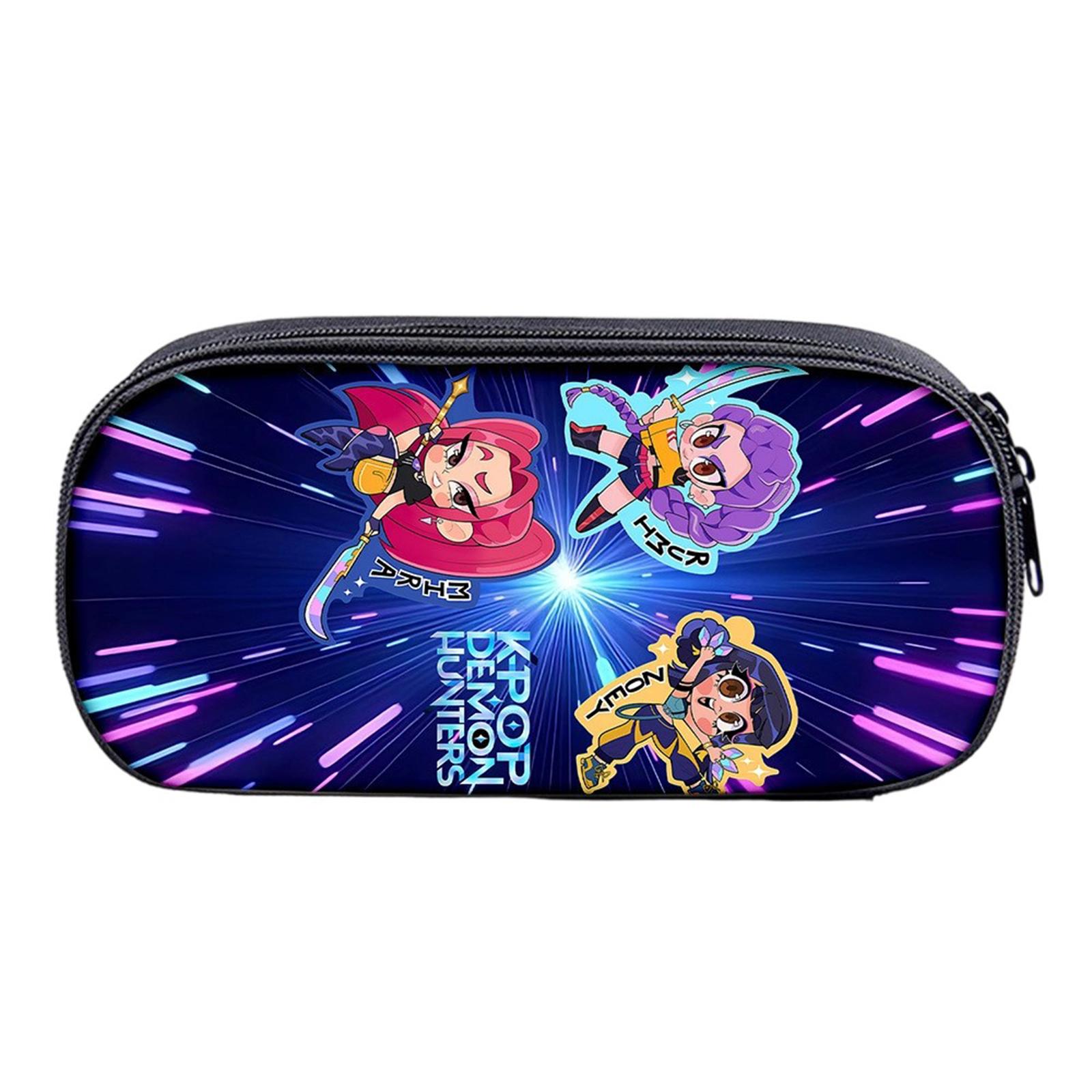 

Печатный пенал для канцелярских принадлежностей с принтом ведьм для девочек, для учеников начальной и средней школы One Size