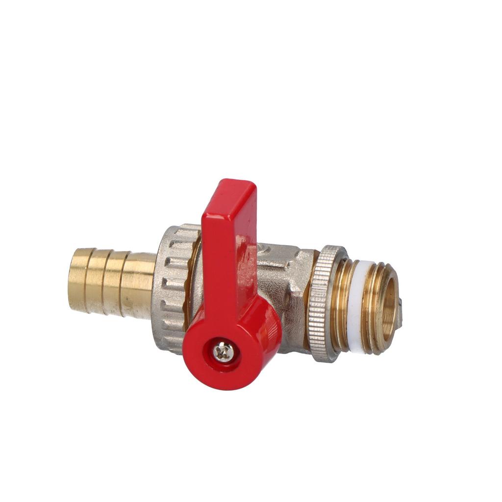 Drain Ball Valve with Hose Connector and Cap, Nickel-plated OMNI 1/2 Ca