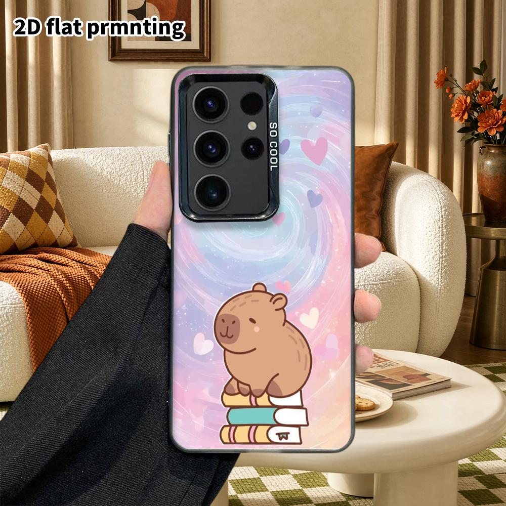 Phone Case: 2D Flat Samsung Galaxy A34 A35 M05 M06 S20 S22 S21 FE Plus 5G Protective Case, Couple Style, Heart Swirl, Christmas and Halloween Gift