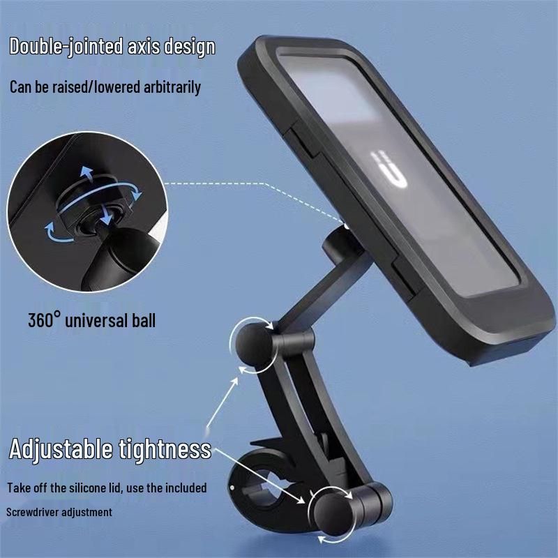 Rainproof Electric Car & Bike Phone Mount for Outdoor Navigation