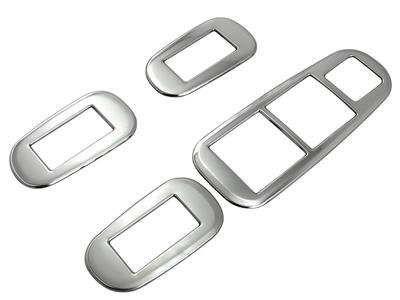 BRIGHTZ Crown Hybrid AWS210 AWS211 Super Mirror Finish Stainless Steel Plated Window Switch Cover 4PC AWS210 AWS211 AWS S210 S211 Crown Hybrid