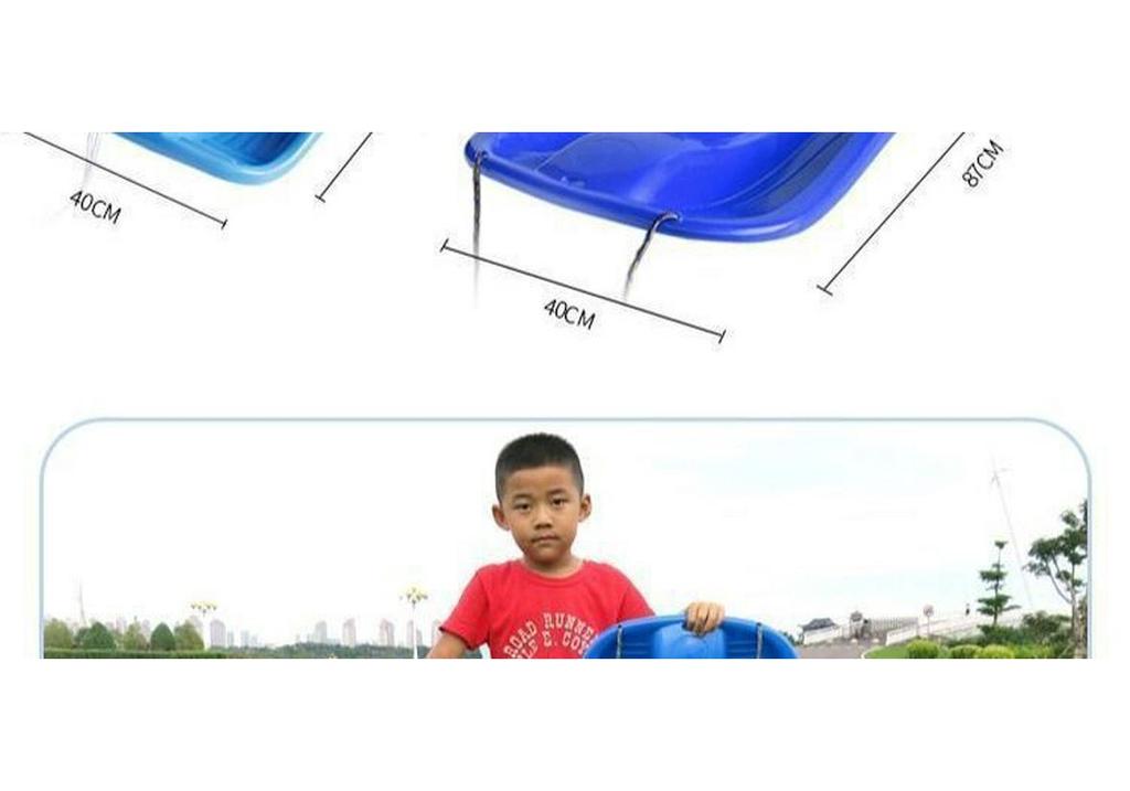 Durable Snowboard for Adults & Kids - Multi-Use Sled, Skateboard, and Sandboard with Cushion and Brake