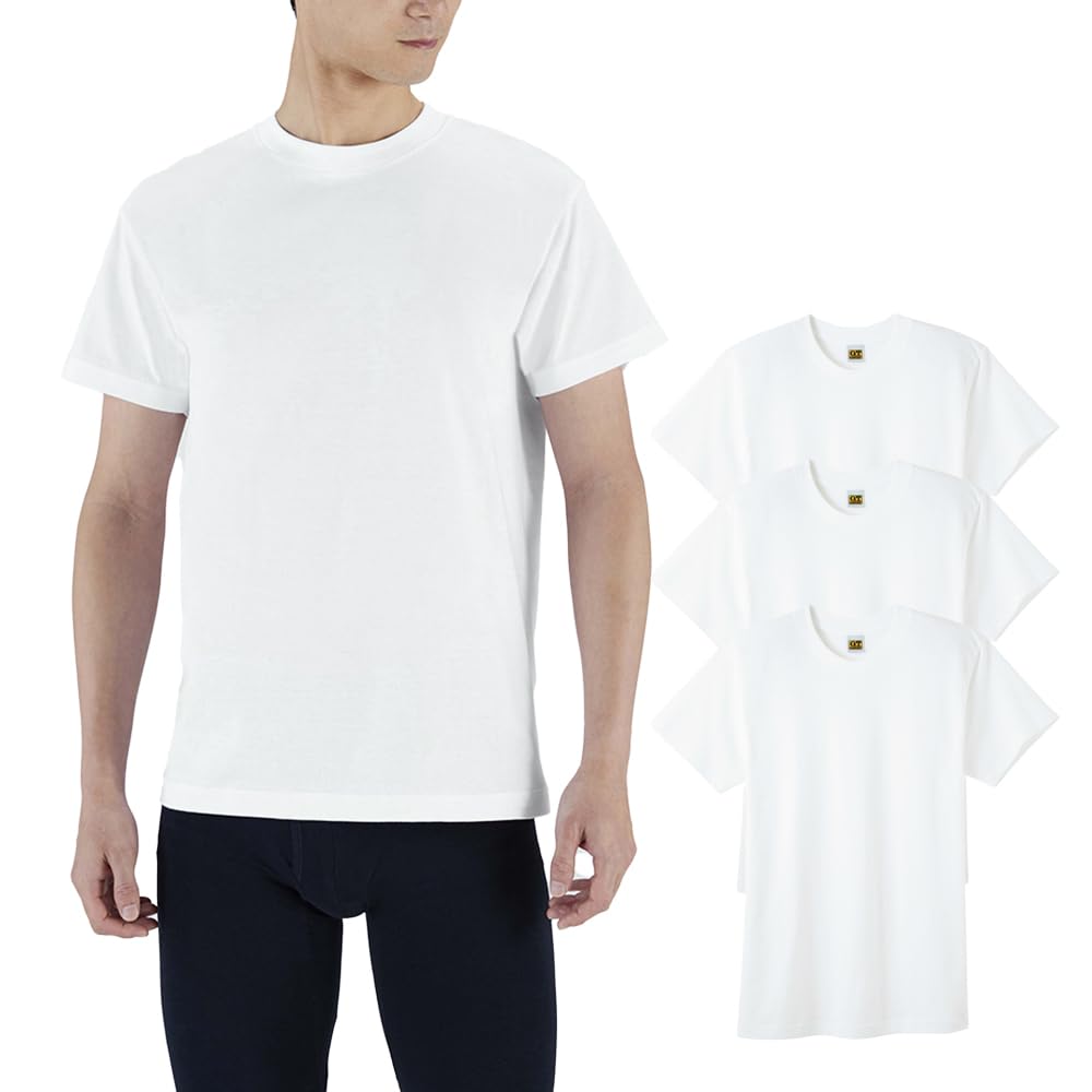 

HAWKINS Внутренний комплект японского размера LL к японскому размеру [Gunze] G.T. ФУТБОЛКА Футболка, 3, Джерси, HK15133, Мужская, Белая, (эквивалент 2л) белый