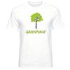 White Greenpeace Tree Graphic Print T‑Shirt