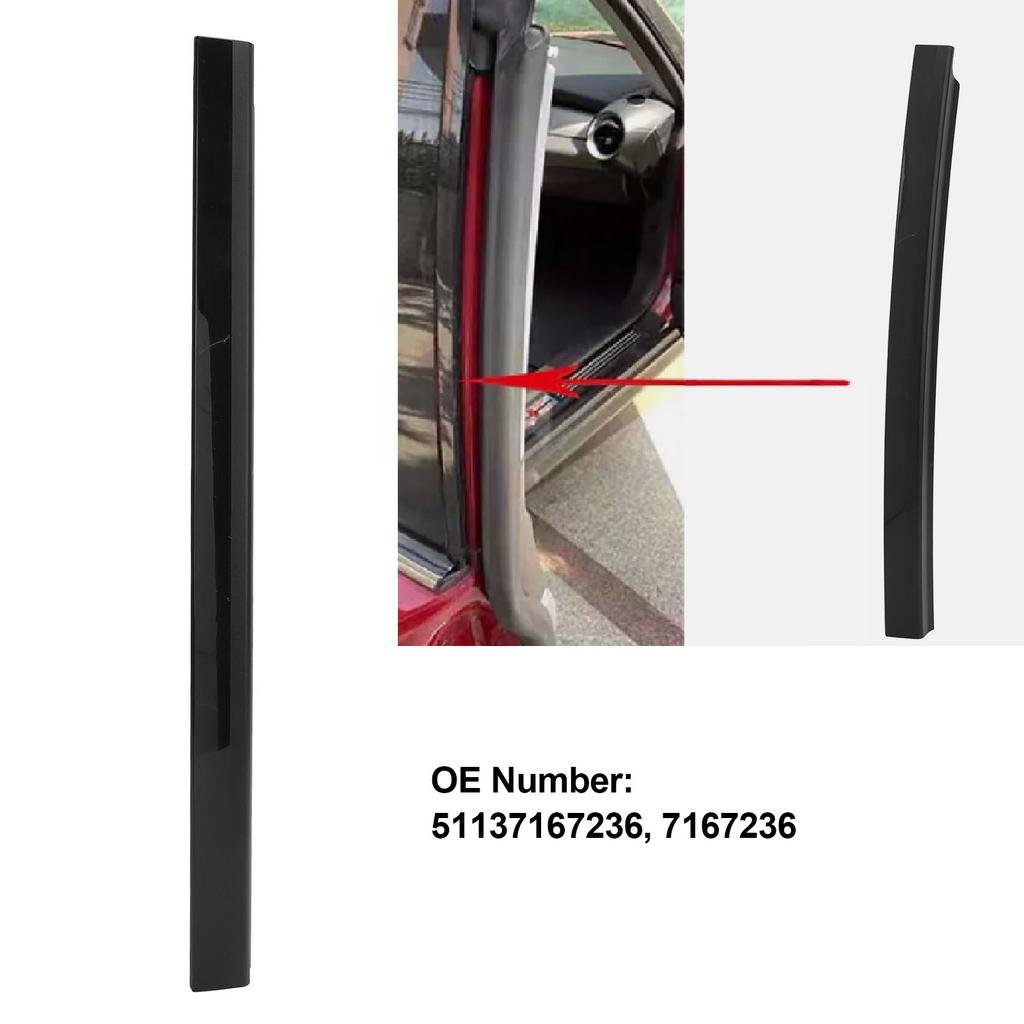 Car Rear Door B Pillar Cover Trim 51137167236 Right Door Column Cover Perfect Match for Mini Clubman R55 2007 To 2015