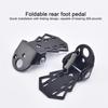 A Pair MTBs Bike Rear Seat Footrest Non-slip Design Mounted On Back Wheel Durable Pedal Folding Cycling Back Seat Pedal Footboar