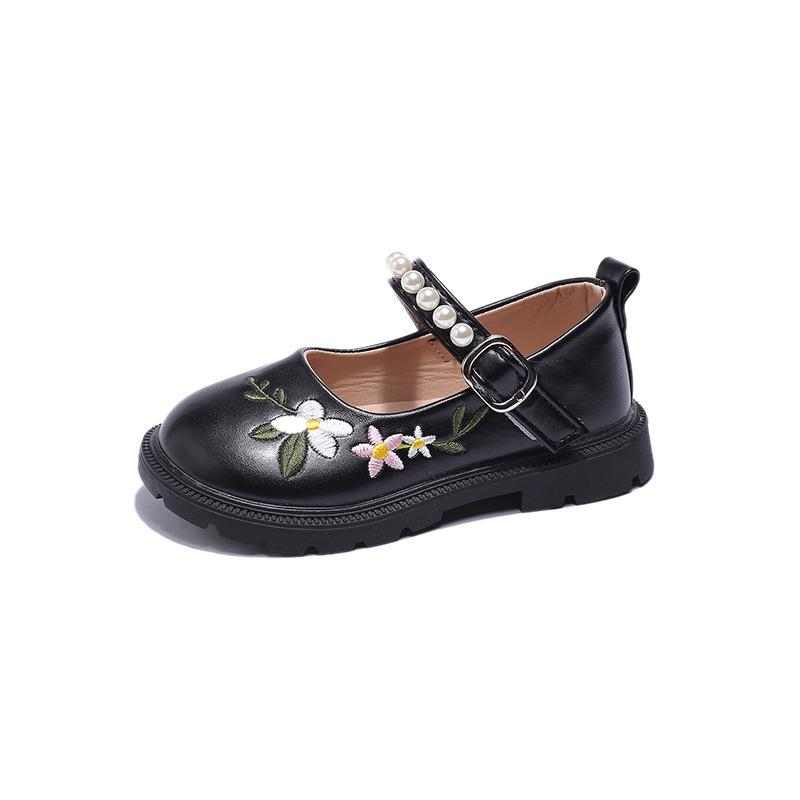 Fashion Child Shoes Simple Girls' Princess Shoe Soft Soled Kids Leather Shoes Anti Slip Girls Casual Shoe