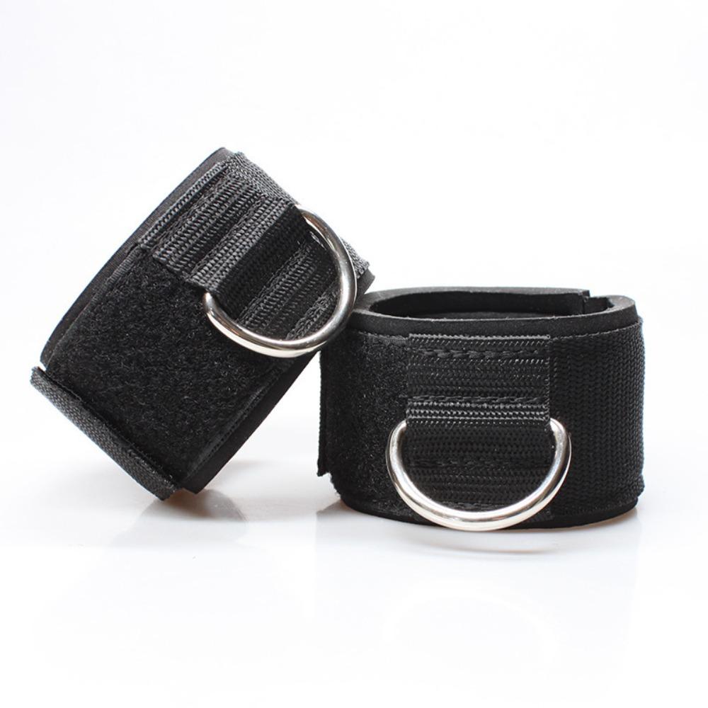 2pcs D Shape Buckle Ankle Support Brace Adjustable Ankle Cuffs Straps Durable Wrist Straps  Gym