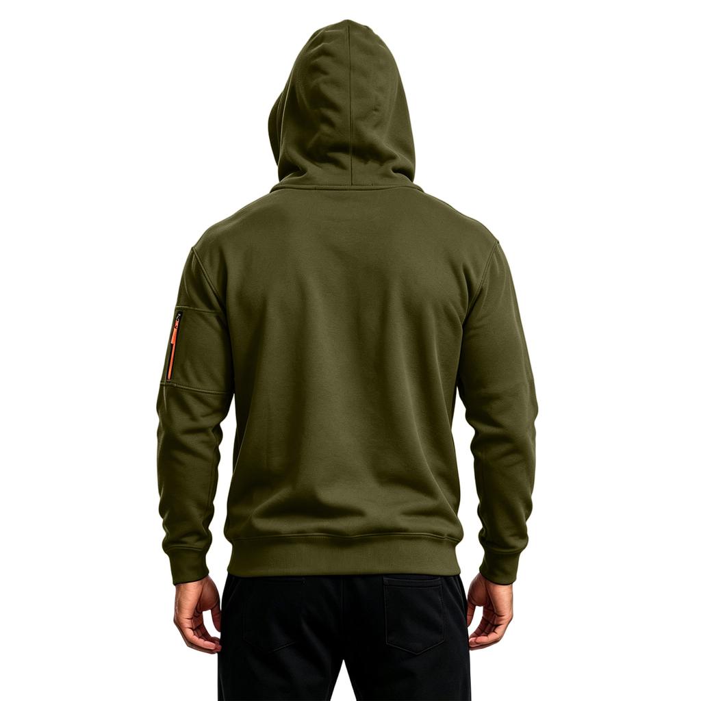 Men's Quarter-Zip Pullover Hoodie Casual Trendy Sweatshirt for and Winter
