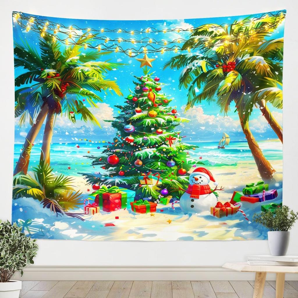 Frohe Weihnachten Wandteppich Neujahr Hintergrund Wandbehang Dekoration Kamin Strümpfe Geschenke Hängestoff