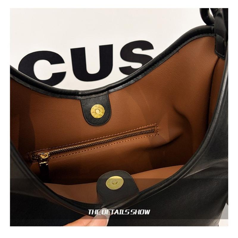 Tote Bag New Versatile Simple Commuting Bag Retro Fashion Armpit Bag Lazy Style Large Capacity Shoulder Bag