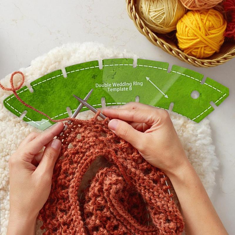 5 шт. Quilters Paradises Шаблоны для прорезей и пришивания Двойные обручальные кольца Инструмент для квилтинговых линеек Многофункциональный многоразовый шаблон для шитья CN