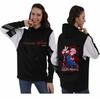 Jujutsu Kaisen Unisex Autumn-Winter Color Block Fleece Hoodie