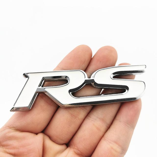 3D Metal Car Letters For Honda RS Emblem FIT Jazz Civic HRV Jade RS Logo Sport Badge Front Grille Trunk Stickers Acceessories