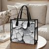 Cracked Pattern Tote Bag Large Capacity Daily Portable Fashion Casual Shopping Handbag