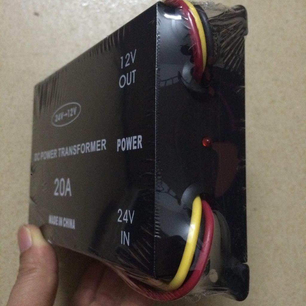 High-Power 20A Vehicle-Mounted Converter: Converts 24V to 12V with Memory Function for Passenger and Freight Vehicles