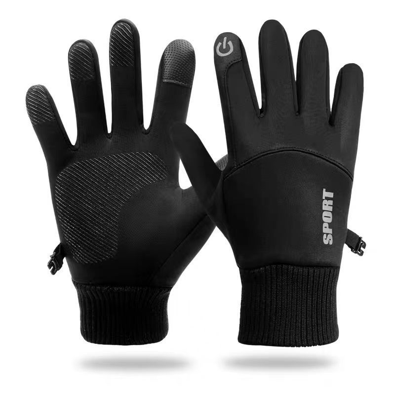 Durable And Safe Winter Cycling Gloves For Women Men Water-Repellent Touchscreen Warm Gloves Windproof Outdoor Sports Driving Anti-Slip Gloves