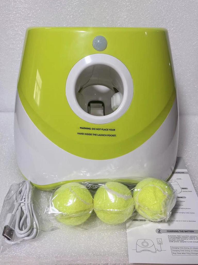 Automatic Dog Ball Launcher for Border Collies - Tennis Ball Throwing and Bouncing Toy