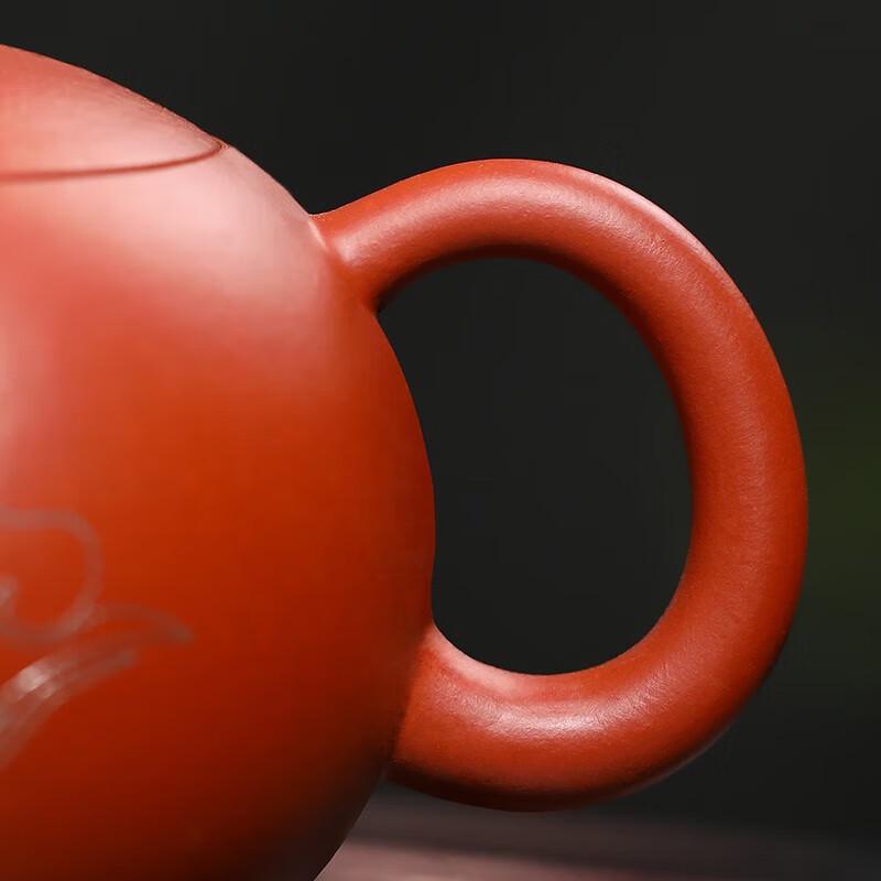 Hand-Inlaid Silver Yixing Zisha Teapot with Filter