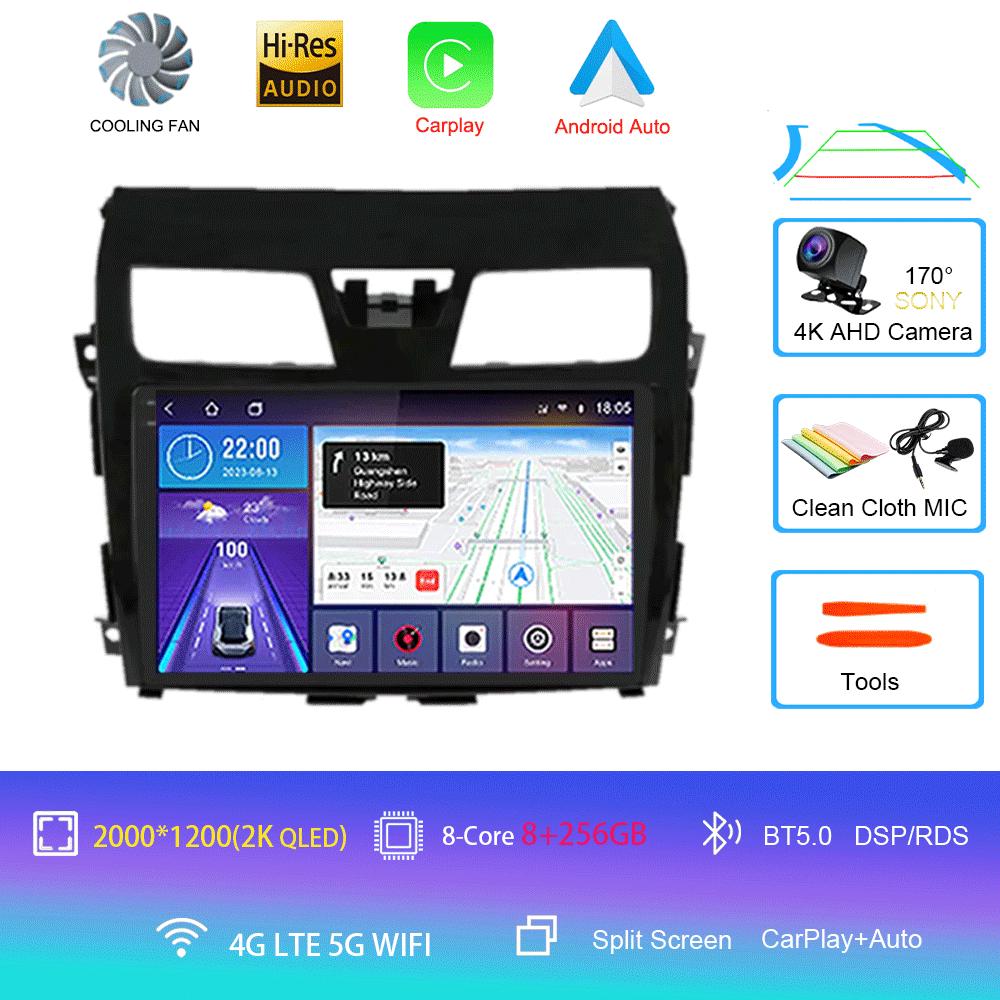 Car Radio Android 14 Carplay For Nissan Teana Altima 2013 2014 2015 GPS Multimedia Video Player DSP Stereo 360 Camera Head Unit