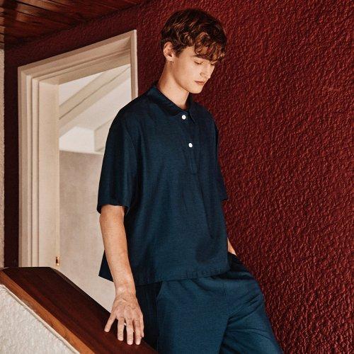 

[Sunday Lounge] Унисекс темно-синий домашний короткий комплект SJMBB702-NY [Отправка из Кореи] 100% Оригинал S