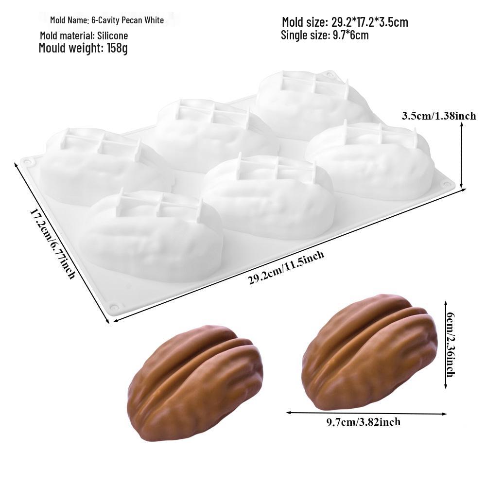 Moldes de Silicona para Mousse de Fruta 3D: Pera, Manzana, Piña, Melocotón, Durian, Frambuesa.