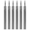 Handleless Carbon Steel Flat File - Coarse, Medium & Fine Teeth Metal Polishing Tool