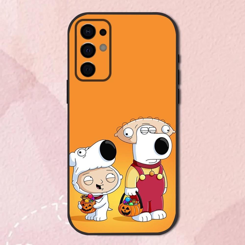 F-Family Funny Guy Phone Case For Samsung S24,S21,S22,S23,S30,Ultra,S20,Plus,Fe,Lite,Note,10,9,5G Black Soft Shell