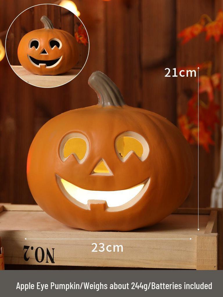 Luminous Halloween Pumpkin Lantern Decoration - Large Outdoor Display for Shopping Malls and Events