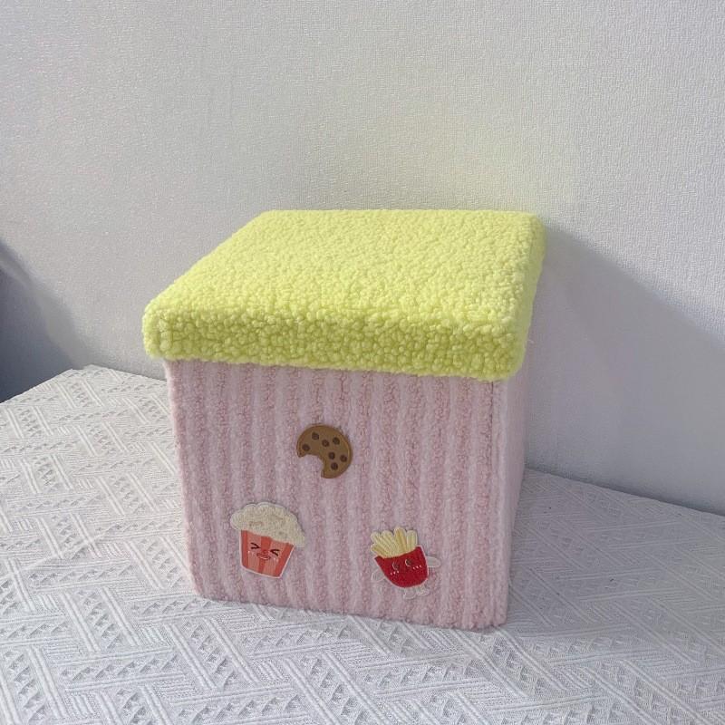 Banqueta de Armazenamento Moderna Com Capa Para Sapatos e Lanches Ideal Para Uso na Entrada