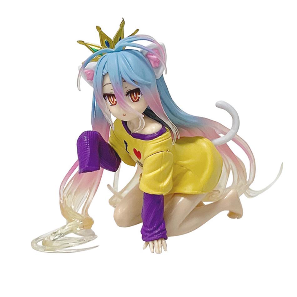 New In Stock 12CM Shiro Action Figure NO GAME NO LIFE Shiro Figurine Collection Model Toy Anime Action Figurine Toy Gifts