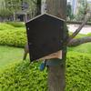 M-Modern-Large Outdoor Bat House, Huge Wooden Box, Weatherproof, Untreated Spiral Bat House, Shelter, Garden Accessories A