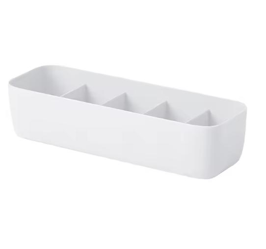 3/5 Grids Household Storage Case, Practical Plastic Organizer to Sort Socks and Underwear, Great for Drawers and Desktops