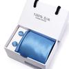 Men's 1200-Needle High-Density Business Stripe & Paisley Tie Set - 6 Piece Groom & Wedding Gift Box