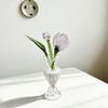 Mini Glass Flower Decor Colored Glaze Simulation Floral Handcrafted Floral Sculpture Gift Handmade Glass Flower Bouquet