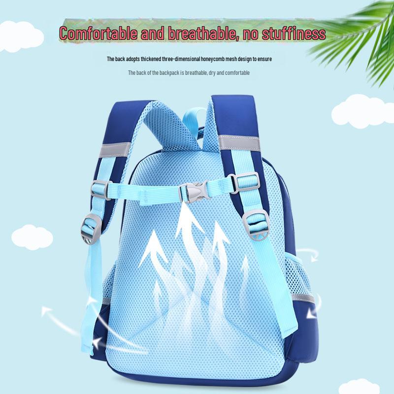 Cartoon Schoolbags for Kids 3-6: Spine Protection, Lightweight, Available in Large, Medium, Small - 4 Cute Designs for Boys and Girls.