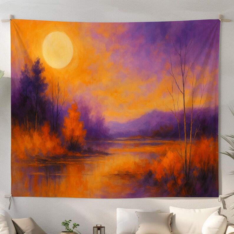 Sunset scenery tapestry 75x100