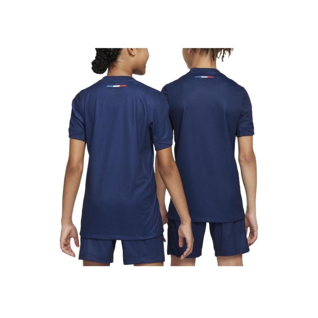 Nike Kids Quick-Dry Crew Neck Short-Sleeve Football Jersey Kids Tops Deep-Teal FN9155-411