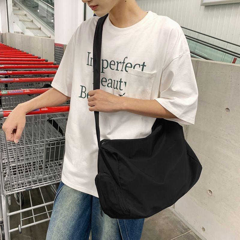 Lazy Style Women Large Capacity Travel Duffel Bag Minimalist Ins Sports Fitness Swimming Training Bag one size чёрный