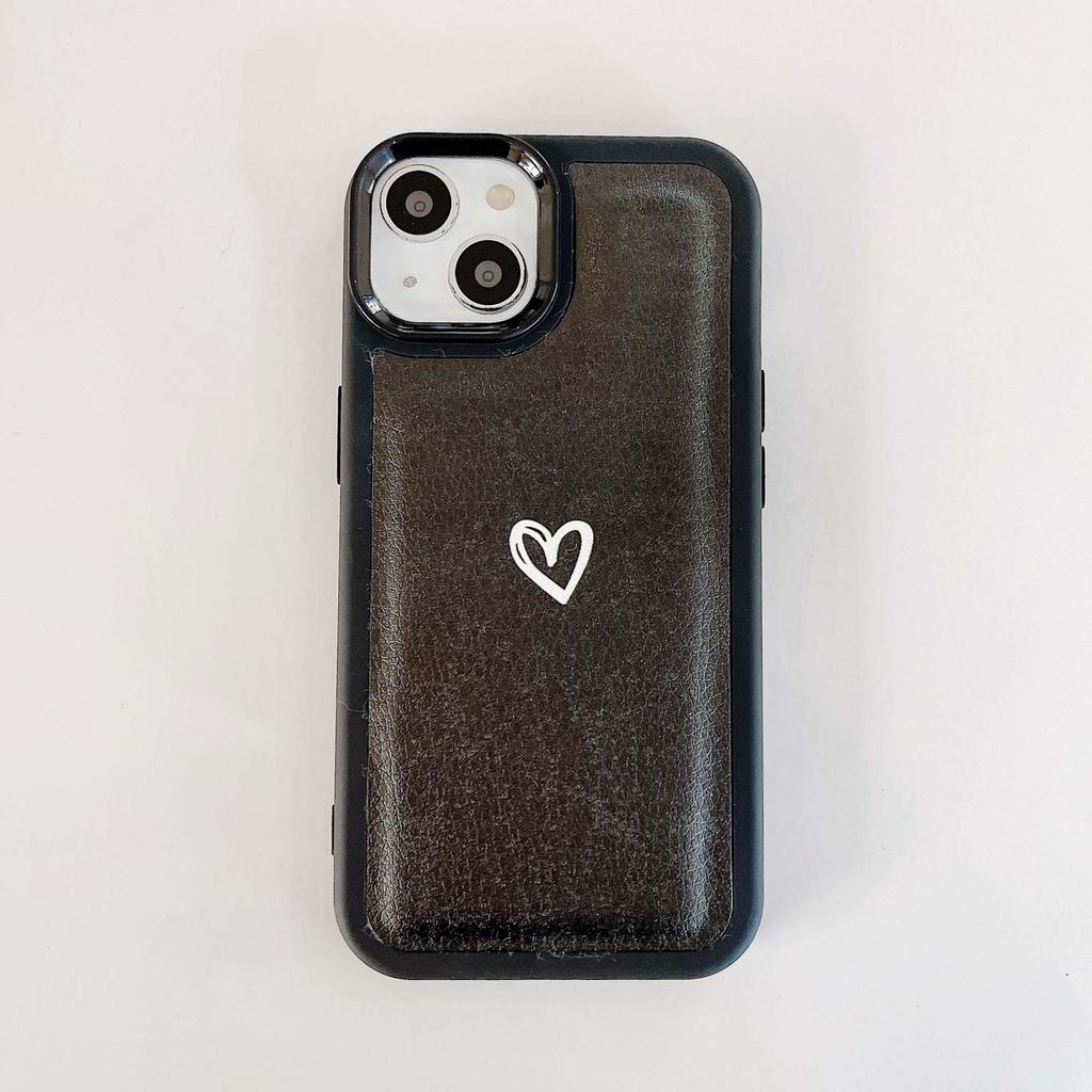Custodie Amore Carine Per Iphone Xsmax Xr X 11 13promax 12 Promax 14 Pro Max Plus Cartoon Pelle Cuore Ins Silicone Morbido Custodia per Telefono