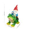 Resin Dwarf Riding Frog Handicraft Outdoor Courtyard Garden Decorative Landscape Sculpture Creative Garden Art