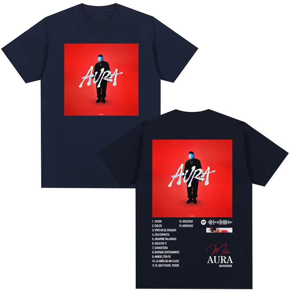 Rapper Maka Aura 2025 Tour Graphic T Shirts Men's Women Fashion Vintage T-shirts Casual Cotton Short Sleeve T Shirts Streetwear