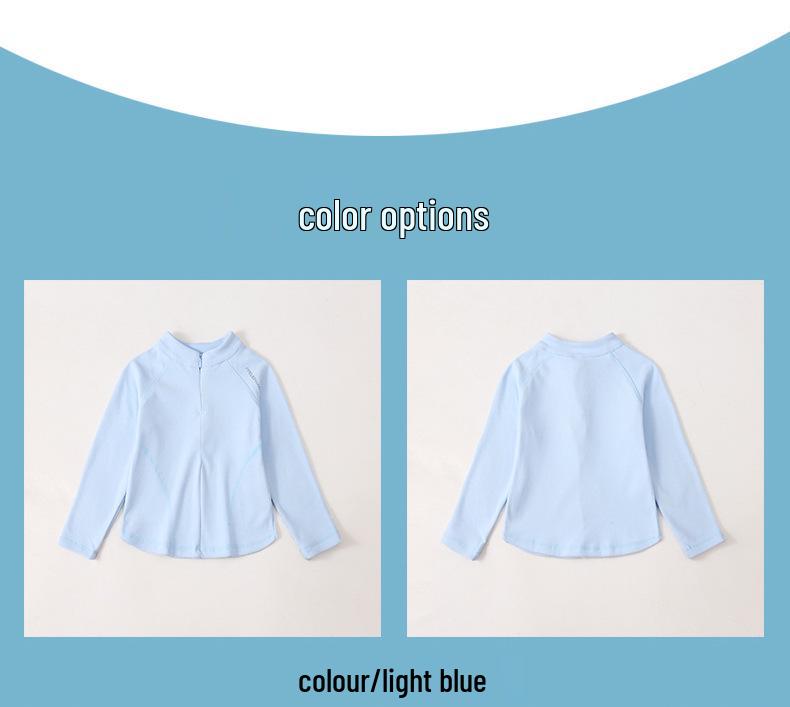 Children's 2025 Spring/Autumn Boys' Solid Round Neck Sweatshirt & Girls' Fashionable Korean-Style Shirt