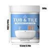 Bathroom Tile Paint Kit Water Based Quick-Dry Bath Refinishing Kit Bathtub Cover-up Kit Water Based for Bathtubs Sinks 500g