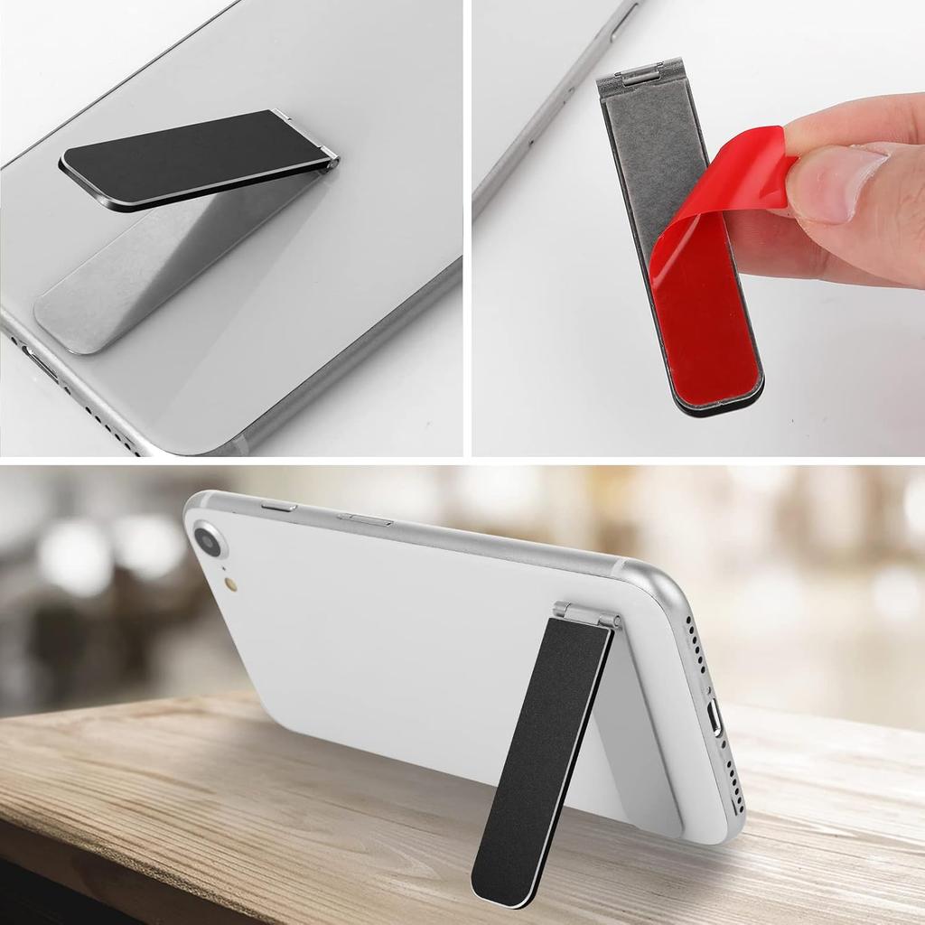 Giantree Ultra Thin Cell Phone Holder, Adjustable Mini Alloy Phone Kickstand Portable Phone Stand Foldable Phone Stand for Mobile Phone Tablet